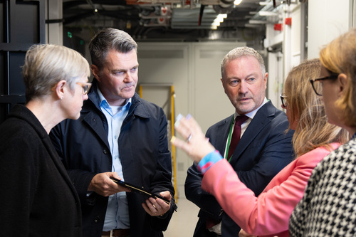Professor Simon McIntosh-Smith gives a tour of Isambard-AI.